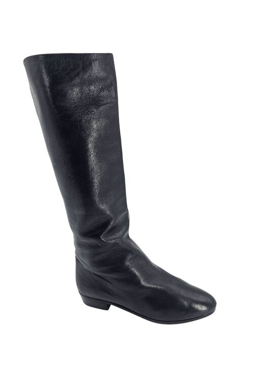 Bottega Veneta Shoes - Bottega Veneta Boots Women's Size 9.5B Black Leather Boots